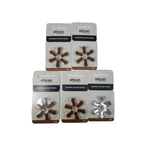 Oticon Hearing Aid Batteries Size 312 Sealed Lot of 30 Expired 01/23 See Photos